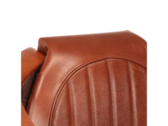 Fauteuil en style d'aviation Marron Cuir véritable