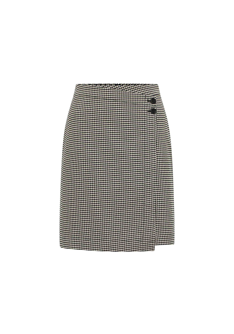 Lanius Hahnentritt-Rock Black/Off White