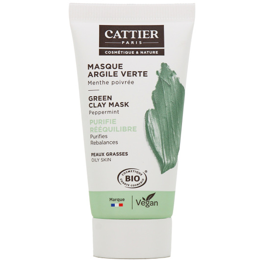 Masque à l'argile verte Bio Cattier