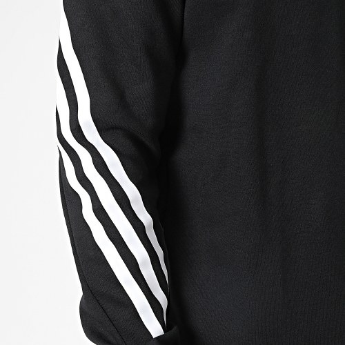 Sweat Capuche A Bandes 3 Stripes IC6710 Noir