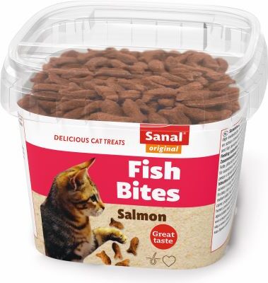Sanal kattensnack Fish Bites adult 75 g