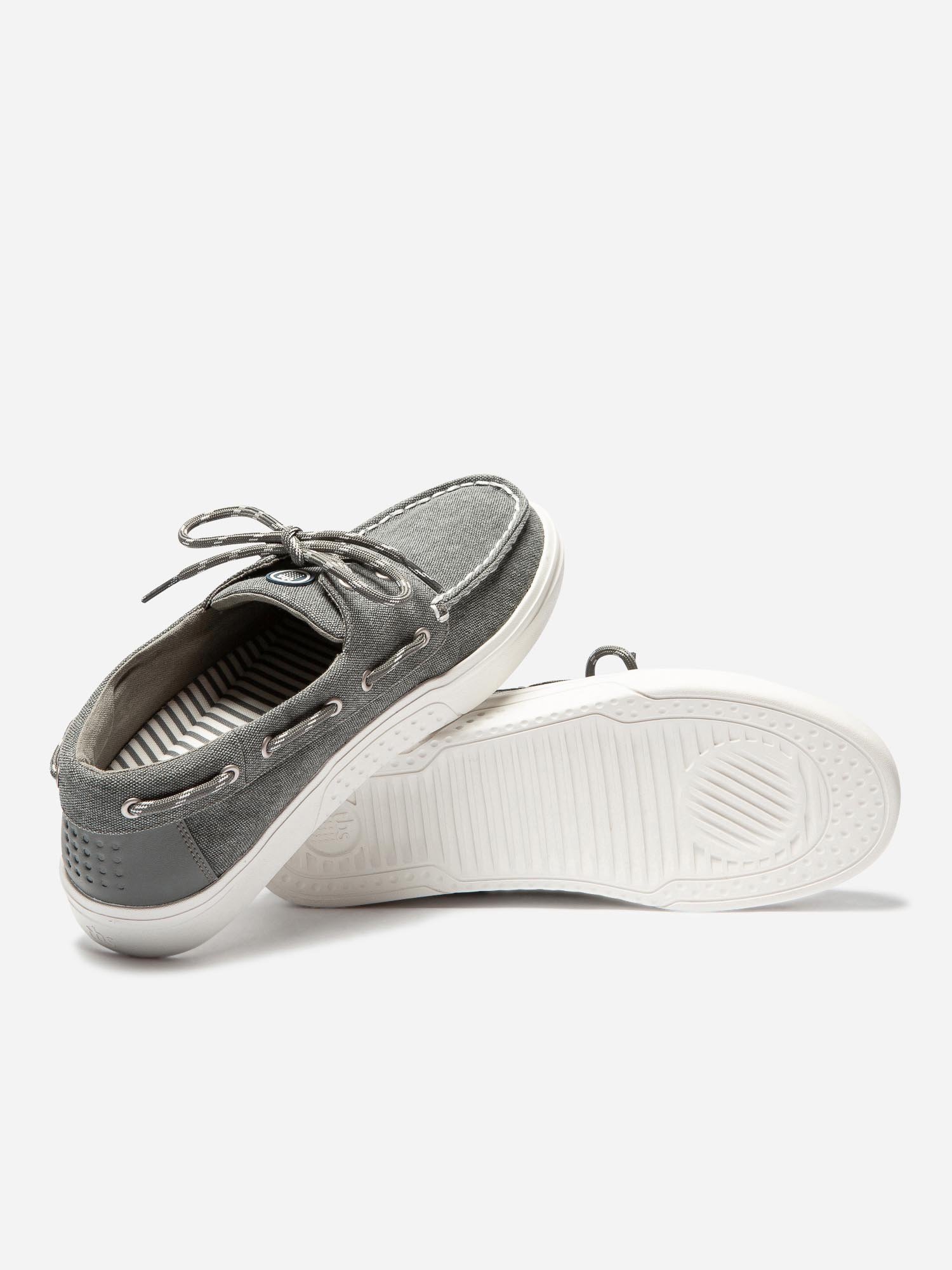 Tennis Homme Esprit Nautique Textile Gris