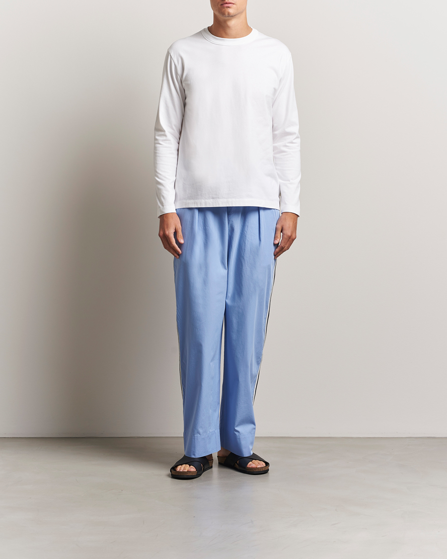 Tekla Organic Cotton Long Sleeve T-Shirt White