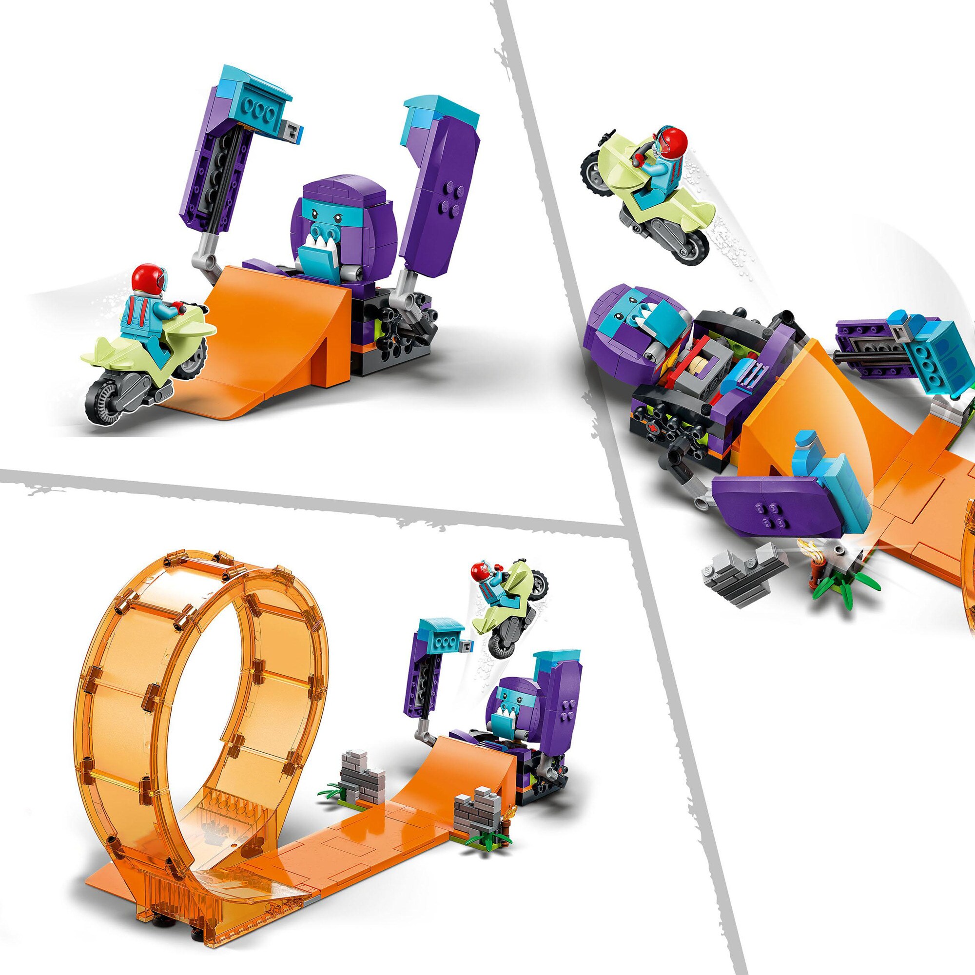LEGO Konstruktionsspielzeug City Stuntz Schimpansen-Stuntlooping