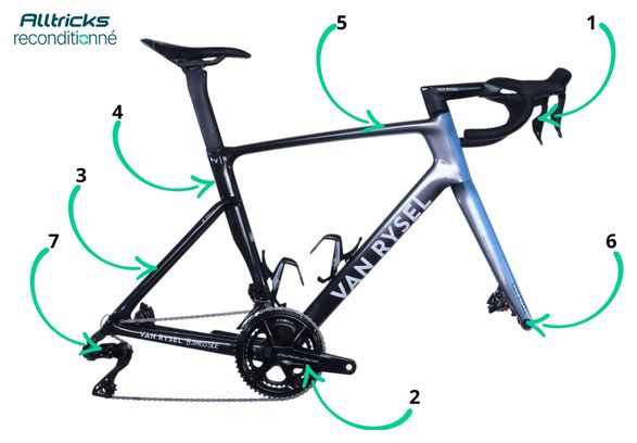 Van Rysel RCR Pro Shimano Dura Ace Di2 12v Team Décathlon AG2R La Mondiale 'Bastien Tronchon' 2024 - Vélo Team Pro