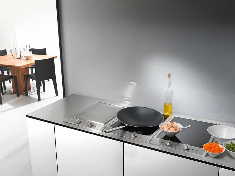 Miele Glaskeramik-Kochfeld CombiSet CS 1222 I Edelstahl Glaskeramik-Kochfeld mit 2 Herdplatten