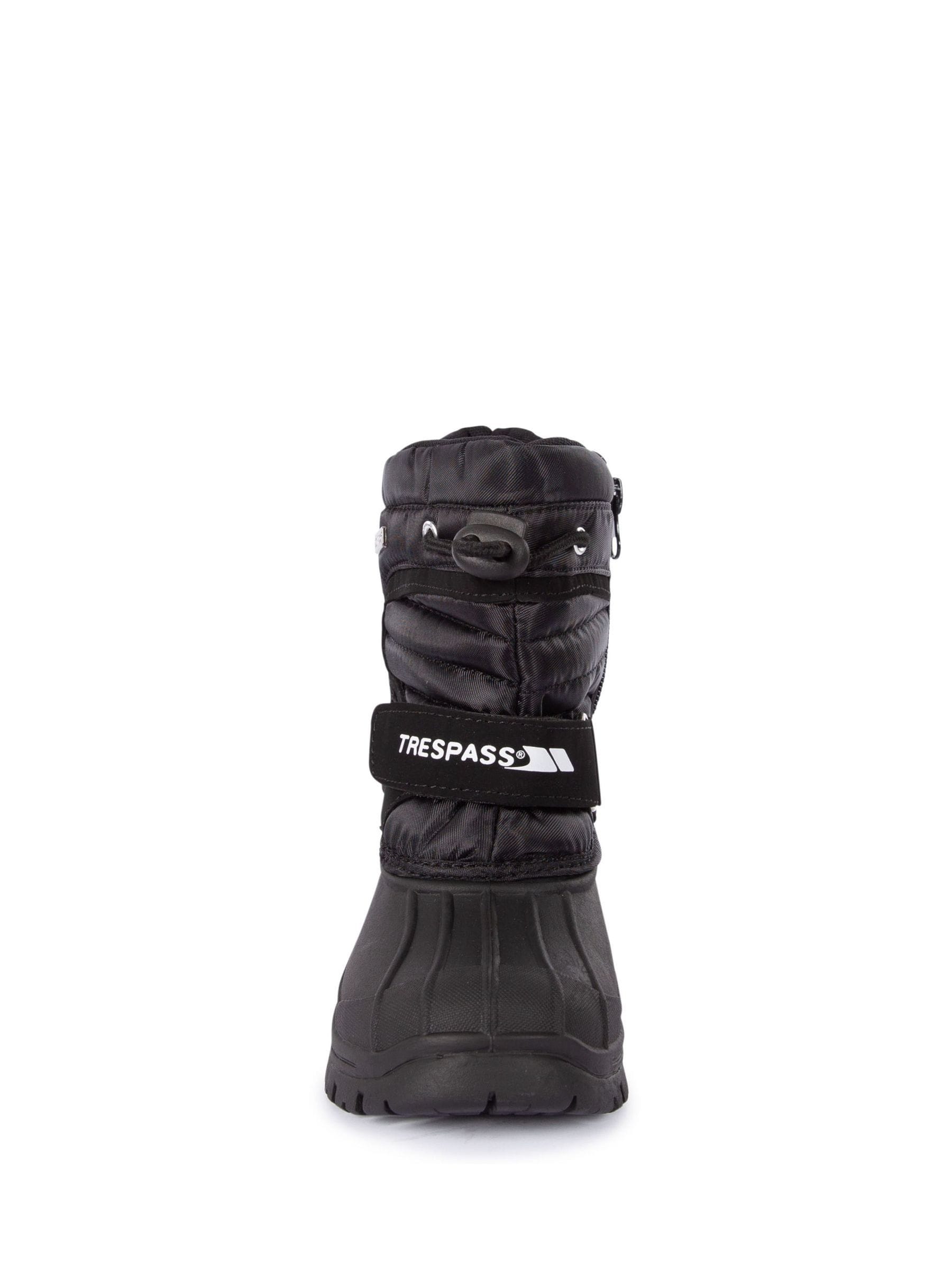 Trespass Unisex Kids Dodo Black Snow Boots