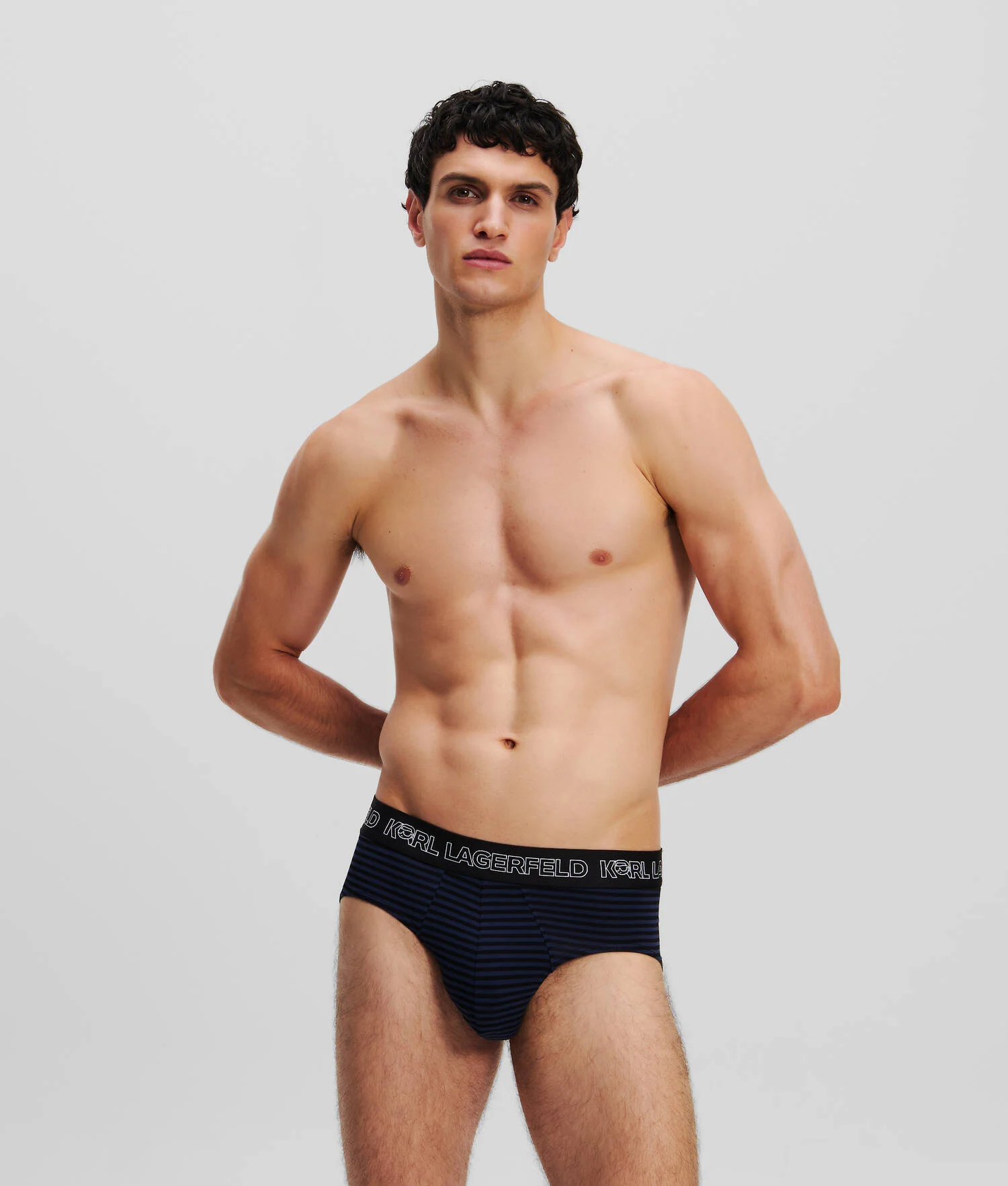 CULOTTES IKON - 3-PACK - Ikon Imprimé à rayures sur toute la surface Noir Iris