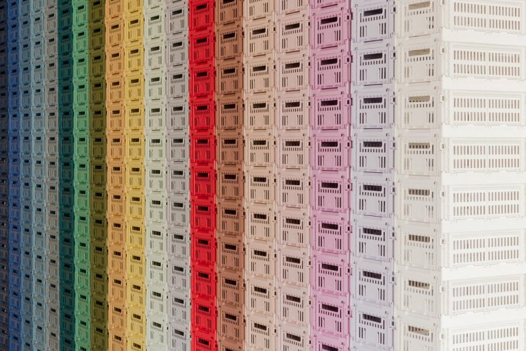 Hay Colour Crate krat RE opbergbak S Red
