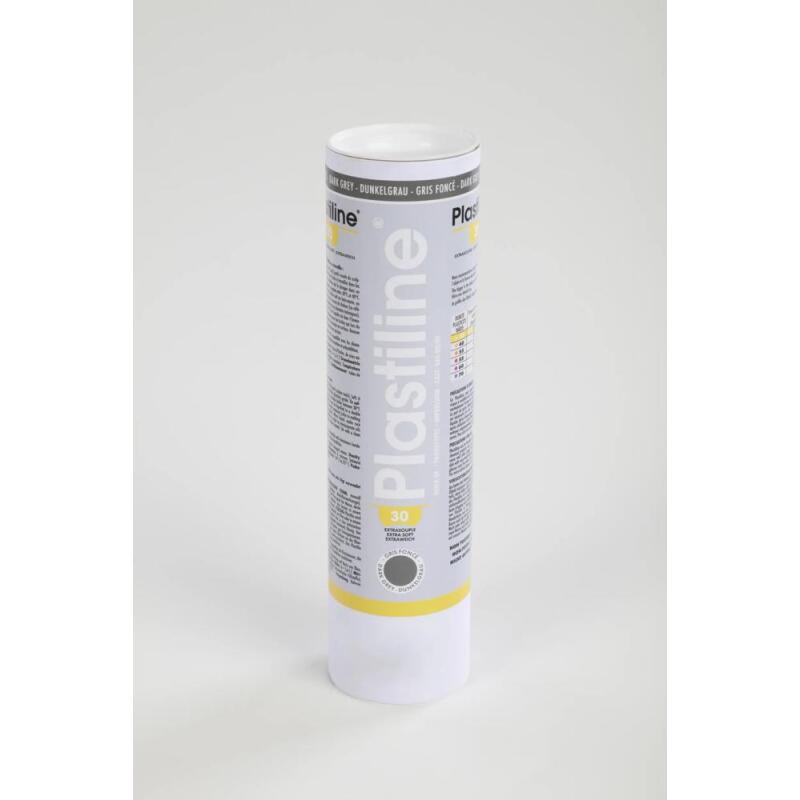 1 kg de plastiline dureté 30 (extra-souple) - Gris foncé