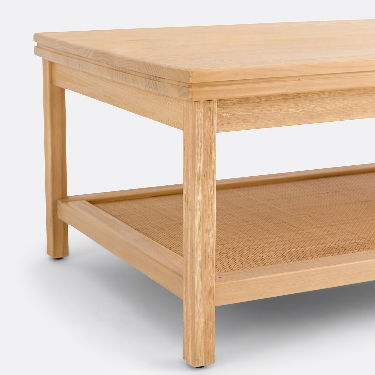LA REDOUTE INTERIEURS<br>Mesa de centro com tampo duplo, pinho e vime, Gabin