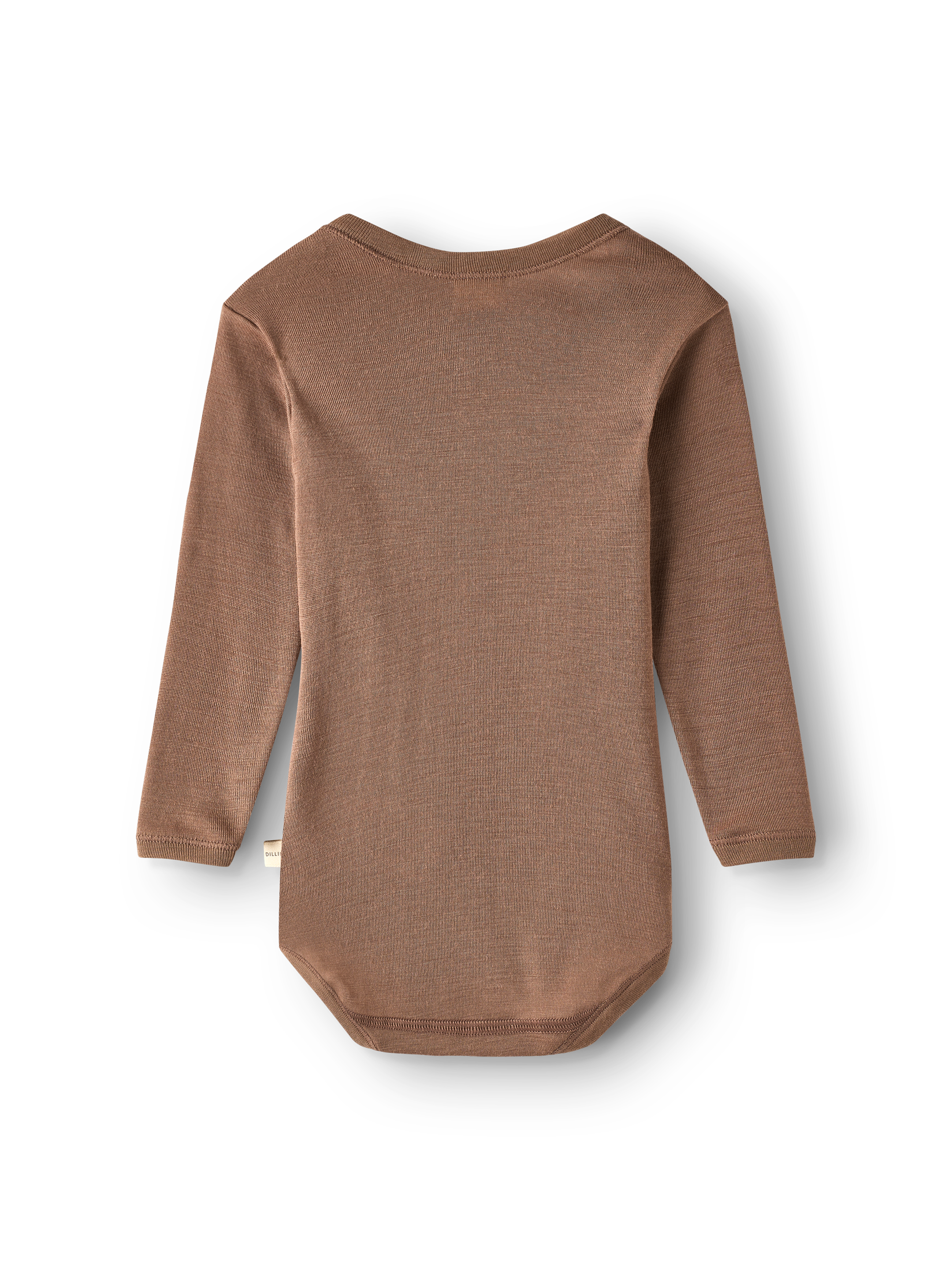 Romper met lange mouw van merinowol voor baby's