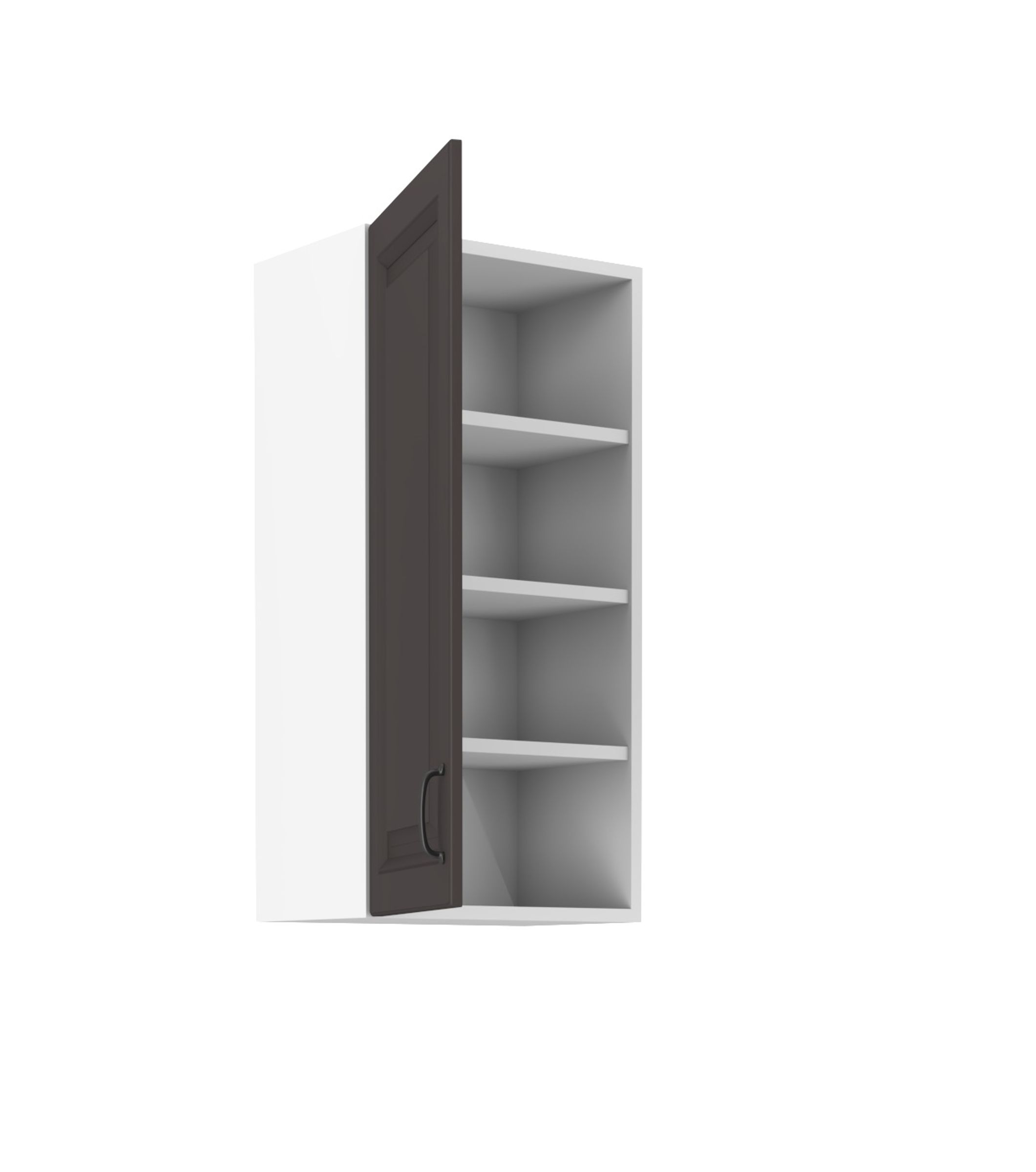 Hängeschrank 45 cm Stilo Grau Küchenzeile Küchenblock Küche Landhaus Höhe 90 cm