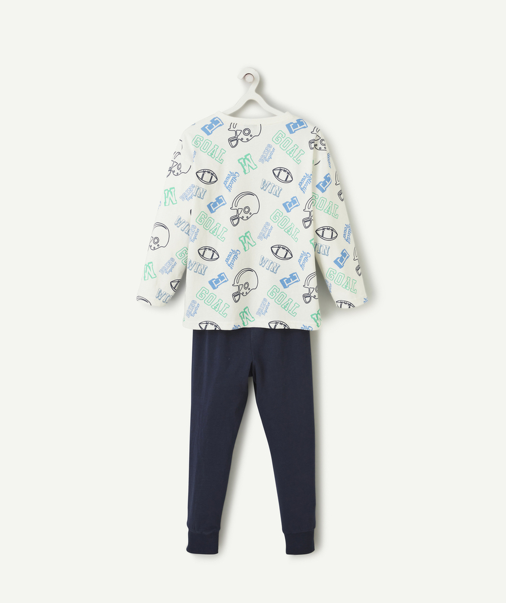 PYJAMA MANCHES LONGUES GARÇON EN COTON BIO THÈME SPORT