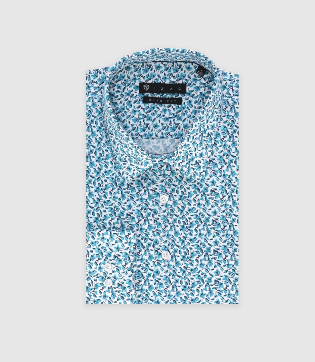 Chemise ville turquoise 