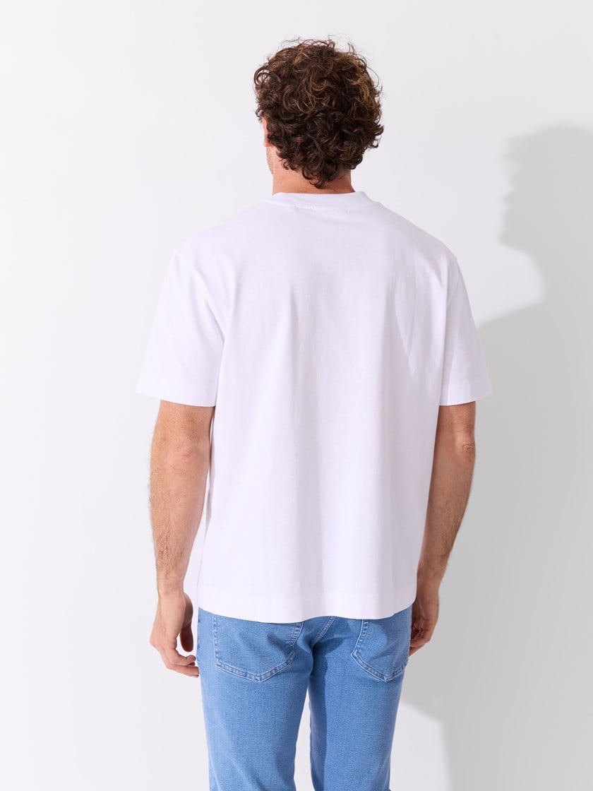 Enrico t-skjorte Bright White