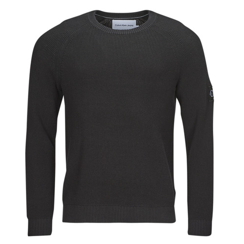 Calvin Klein Jeans - BADGE EASY SWEATER - Noir
