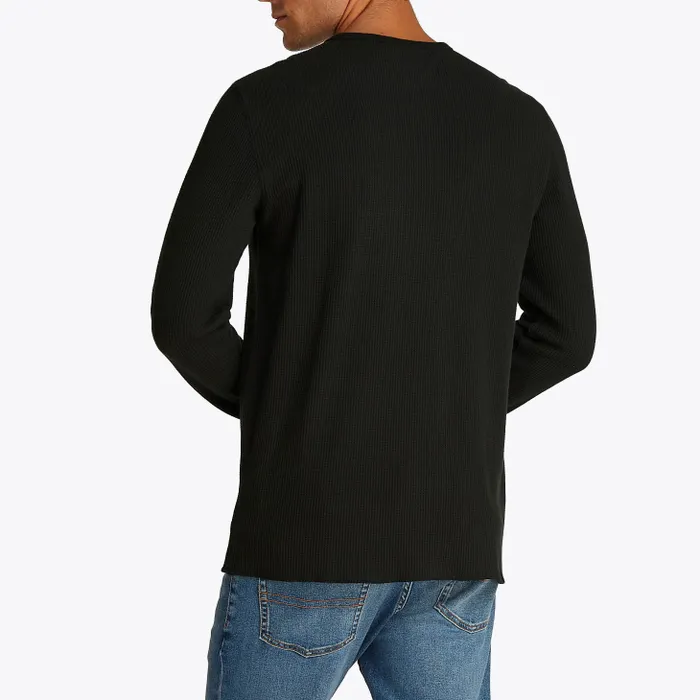 Tommy Hilfiger Slim Waffle Longsleeve Shirt Heren