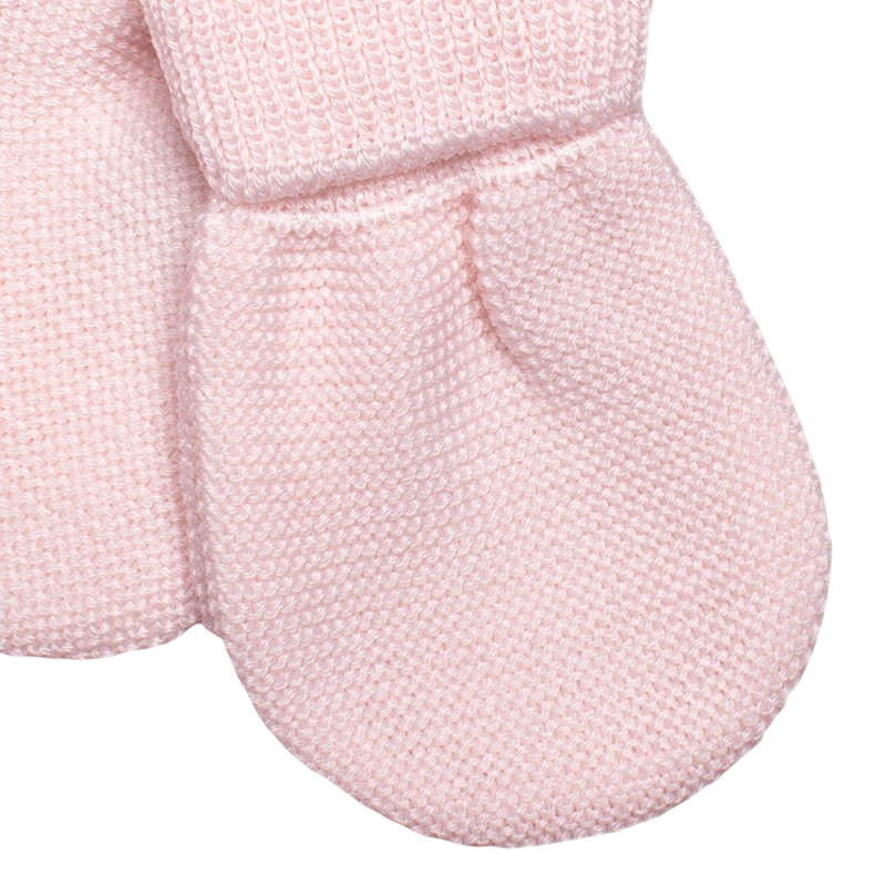 Fäustlinge Merinowolle rosa