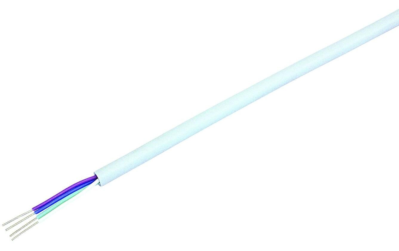 Telefonkabel U72 1 x 4 x 0.5 mm², 100 m, ungeschirmt WeissInstallationskabel