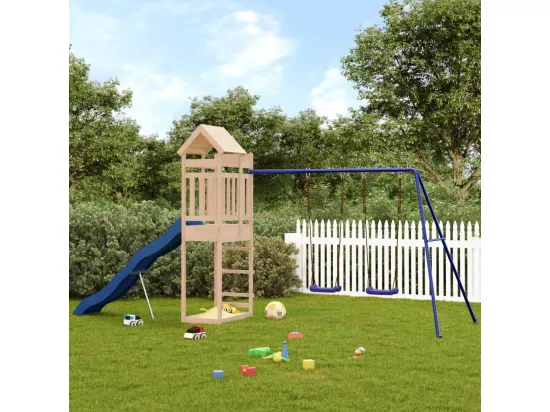 Aire de jeux d'extérieur bois de pin massif
