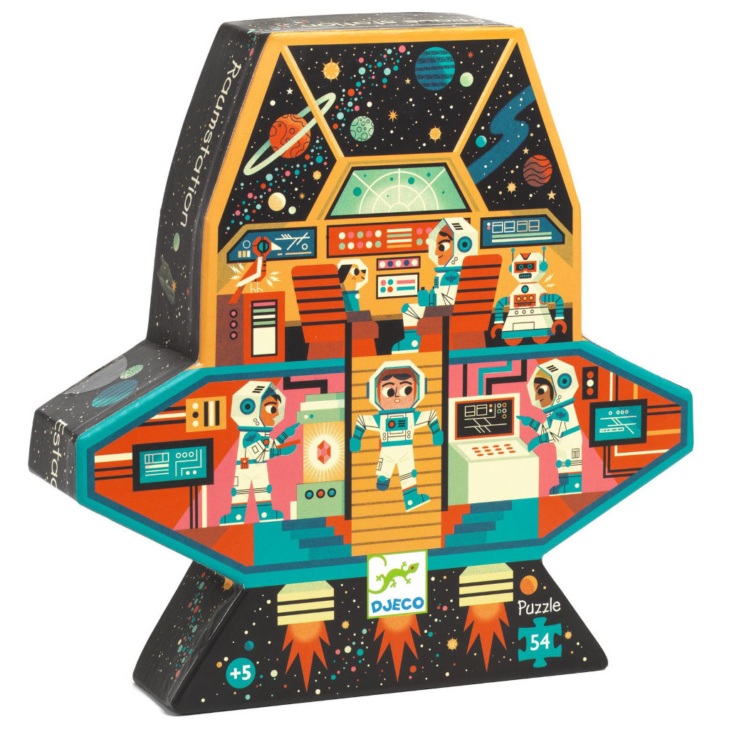 Puzzle Silhouette - 54 Pièces - Station Spatiale