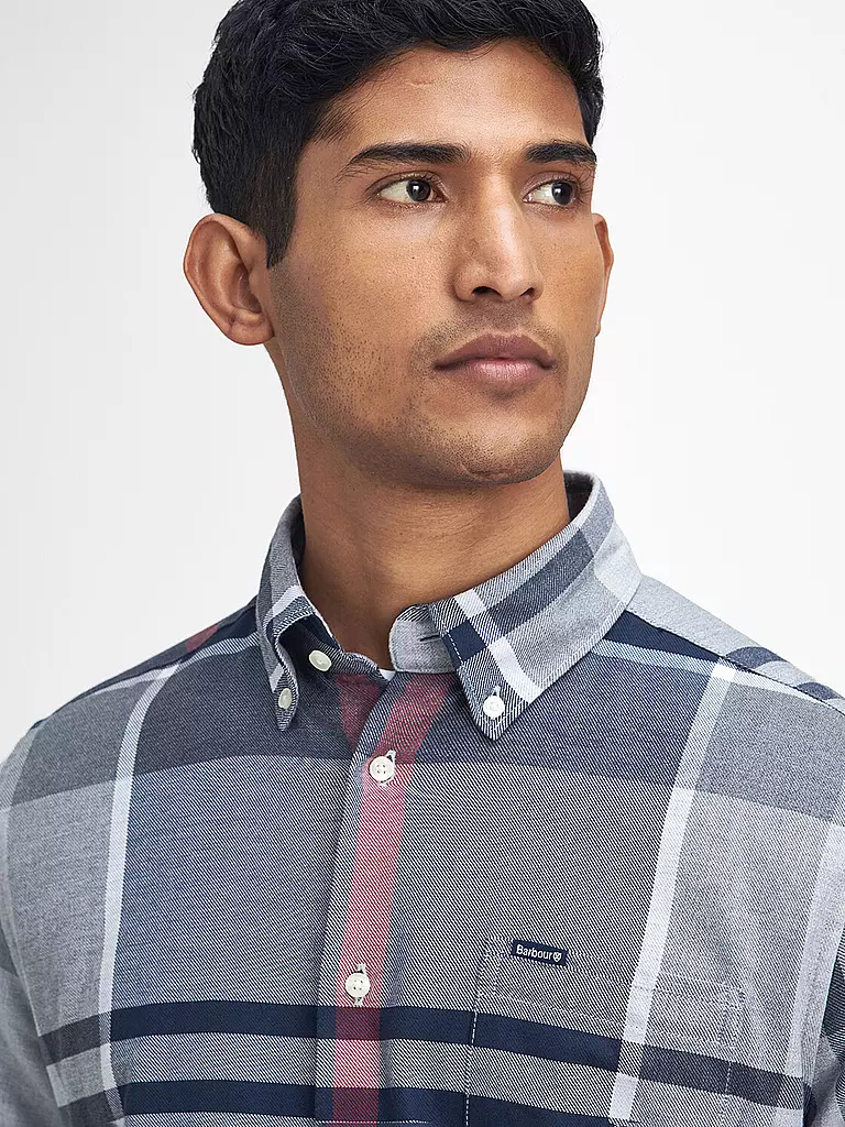 BARBOUR Hemd DUNON hellgrau