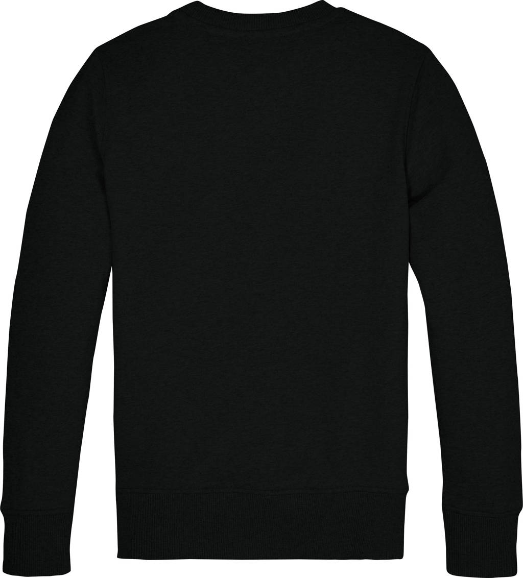 Tommy Hilfiger unisex sweater met logo zwart