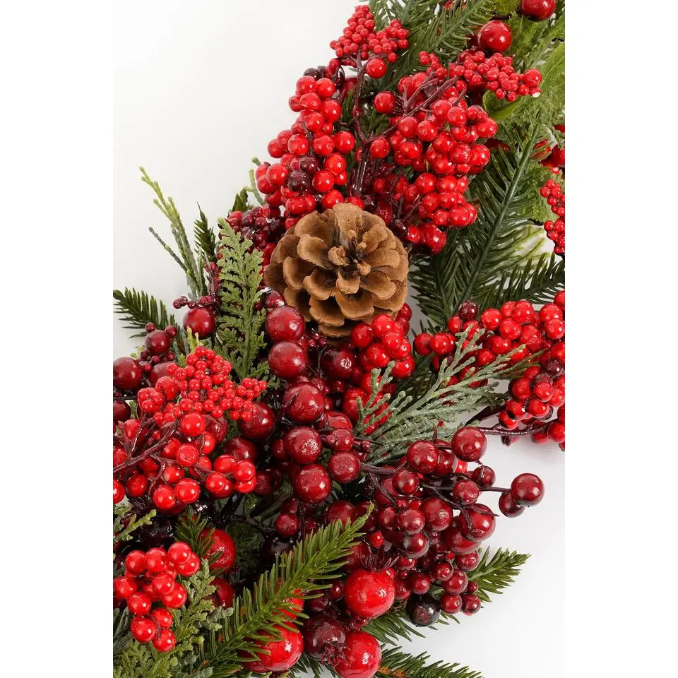 Mica Decorations Randell Kerstslinger - L110 x B18 x H10 cm - Rood