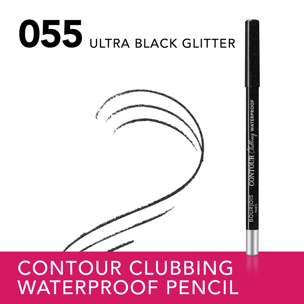 Bourjois Contour Clubbing Waterproof Oogpotlood Ultra Black Glitter 551.2 gr