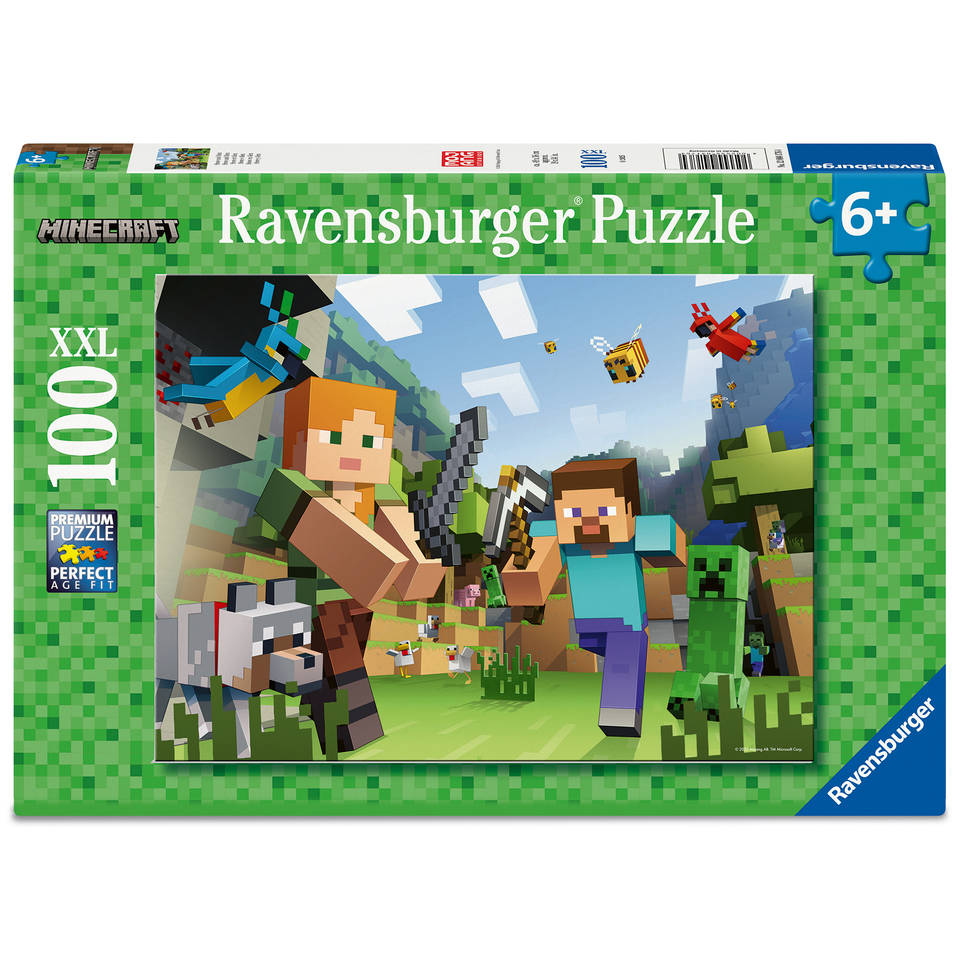 Ravensburger Minecraft puzzel - 100 XXL stukjes
