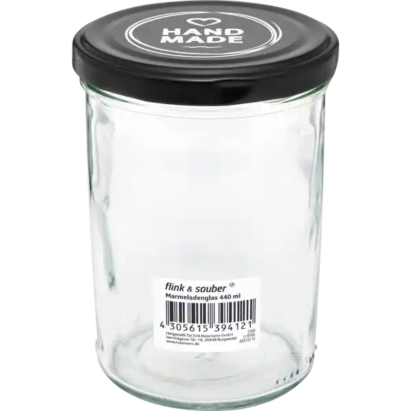 FLINK UND SAUBER MARMELADENGLAS 440 MILLILITER