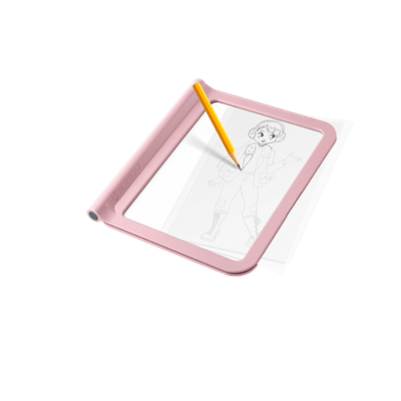 Kidywolf KIDYDRAW PRO FASHION, Tosidig Tegnebrett med Lys