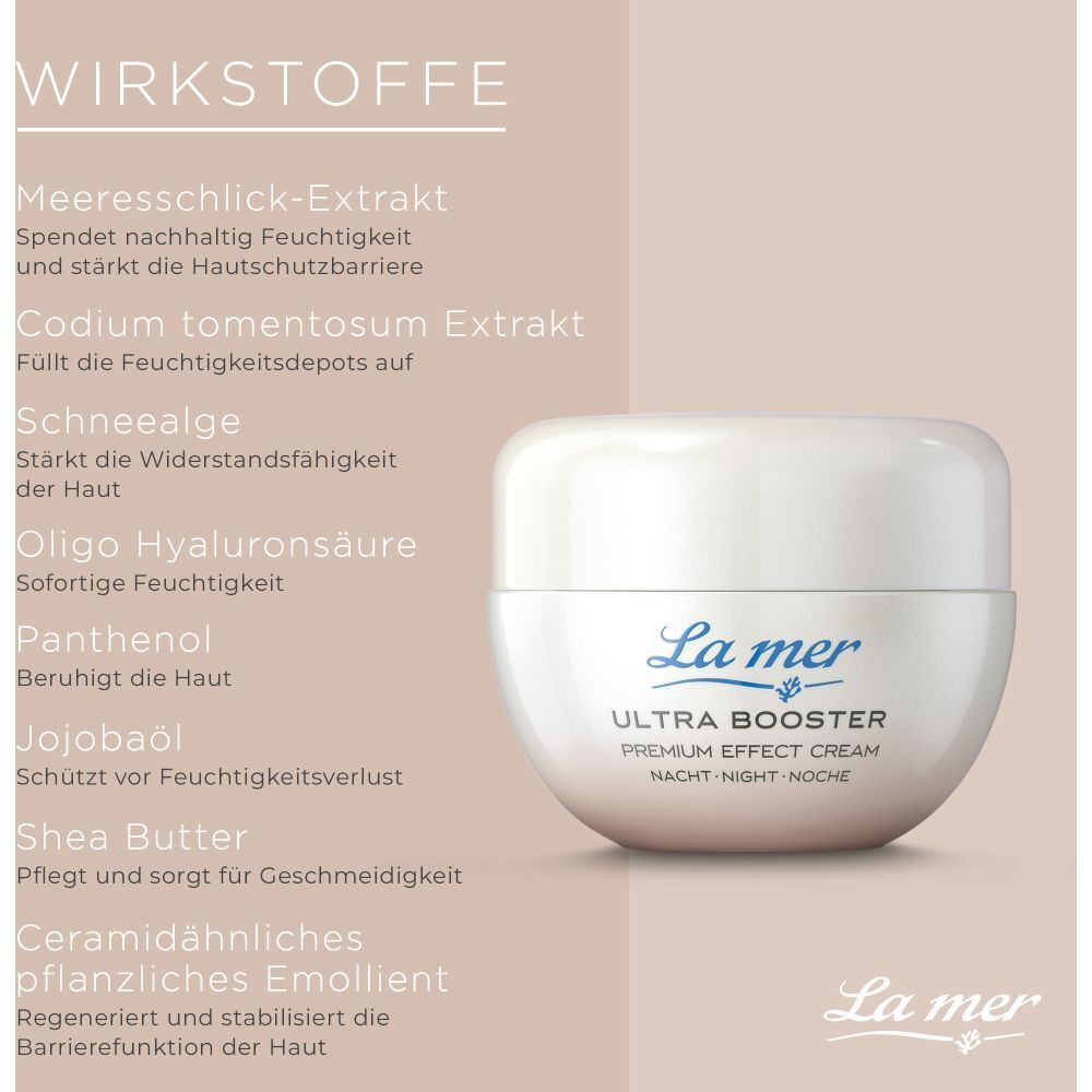 La mer Ultra Booster Premium Effect Cream Nacht