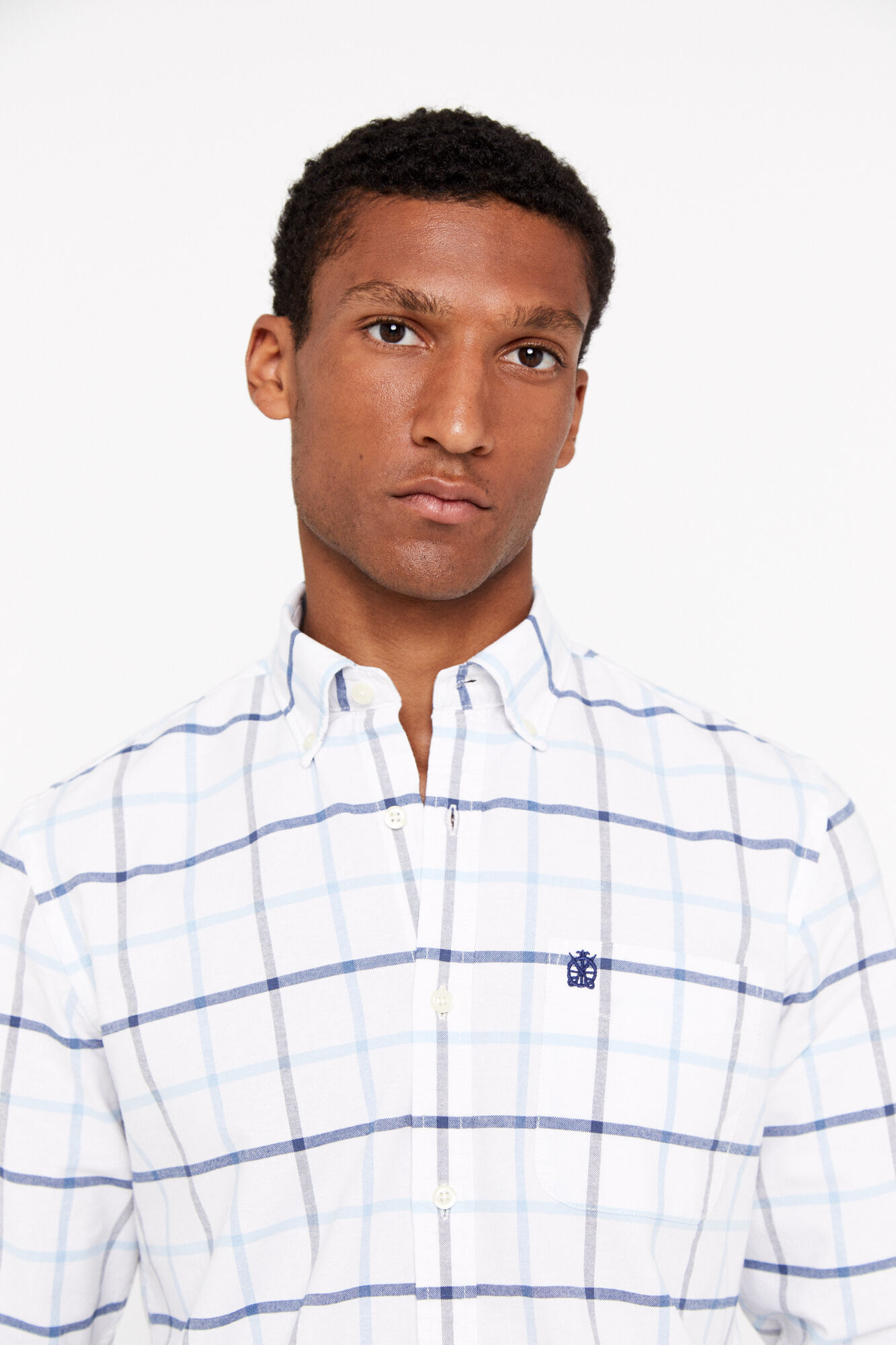 camisa oxford xadrez