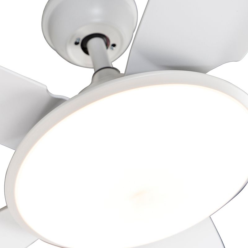 Plafondventilator wit 130cm incl. LED dimbaar met afstandsbediening - Vifte