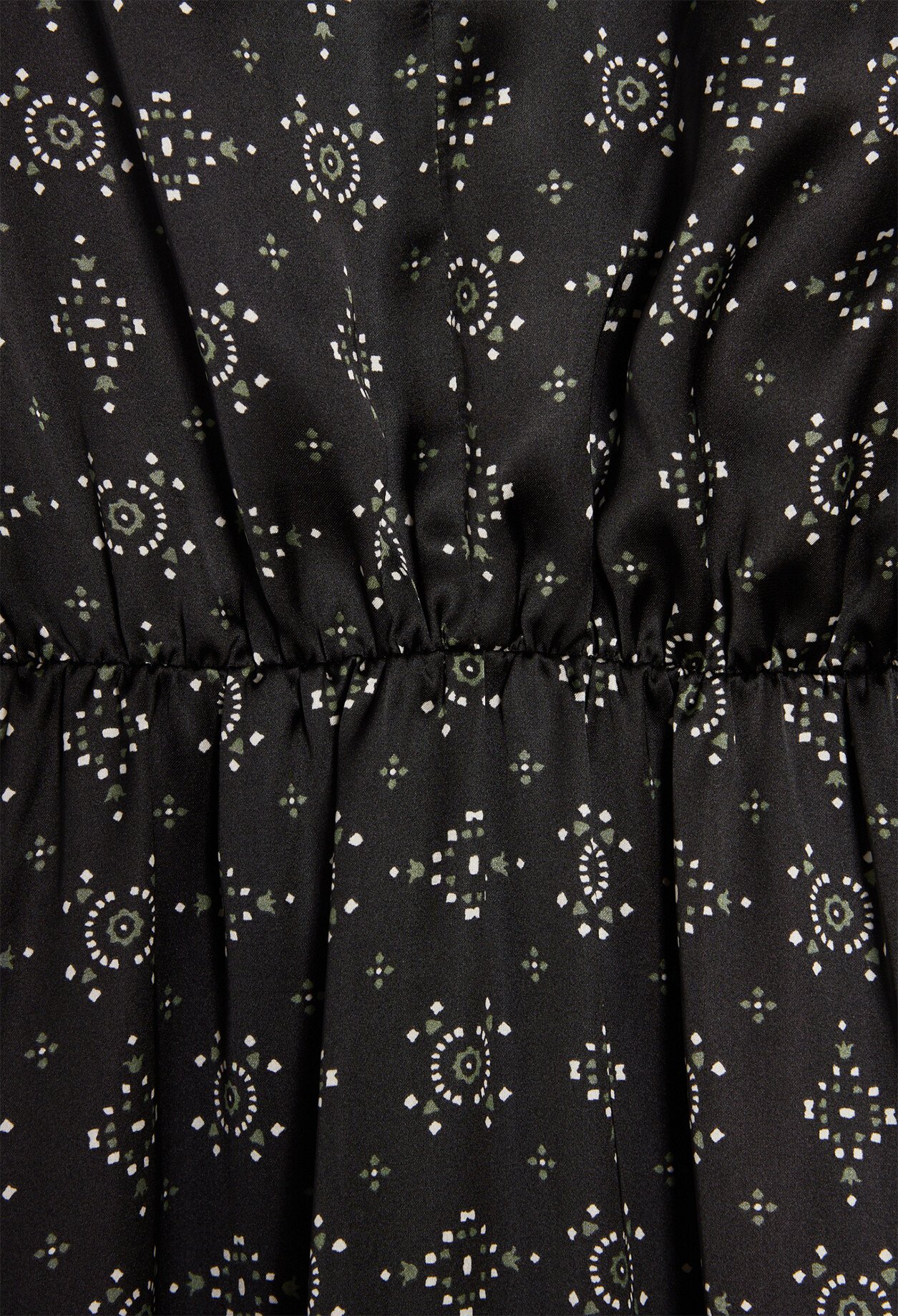Robe longue &agrave; motifs geometrique