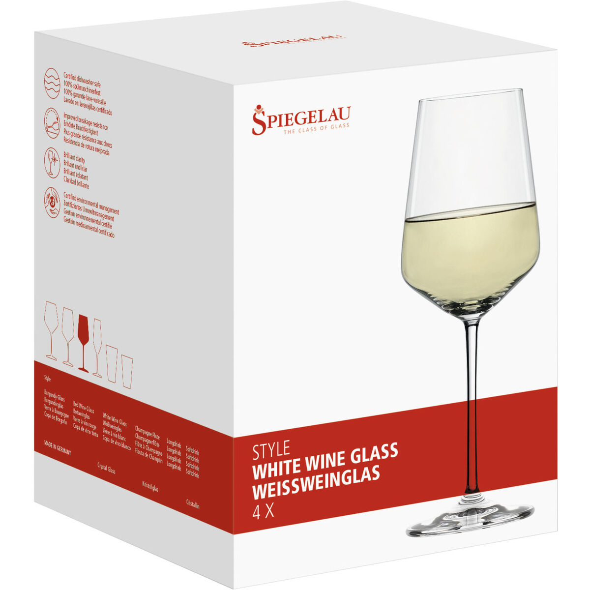 Style Hvitvinsglass 4 stk