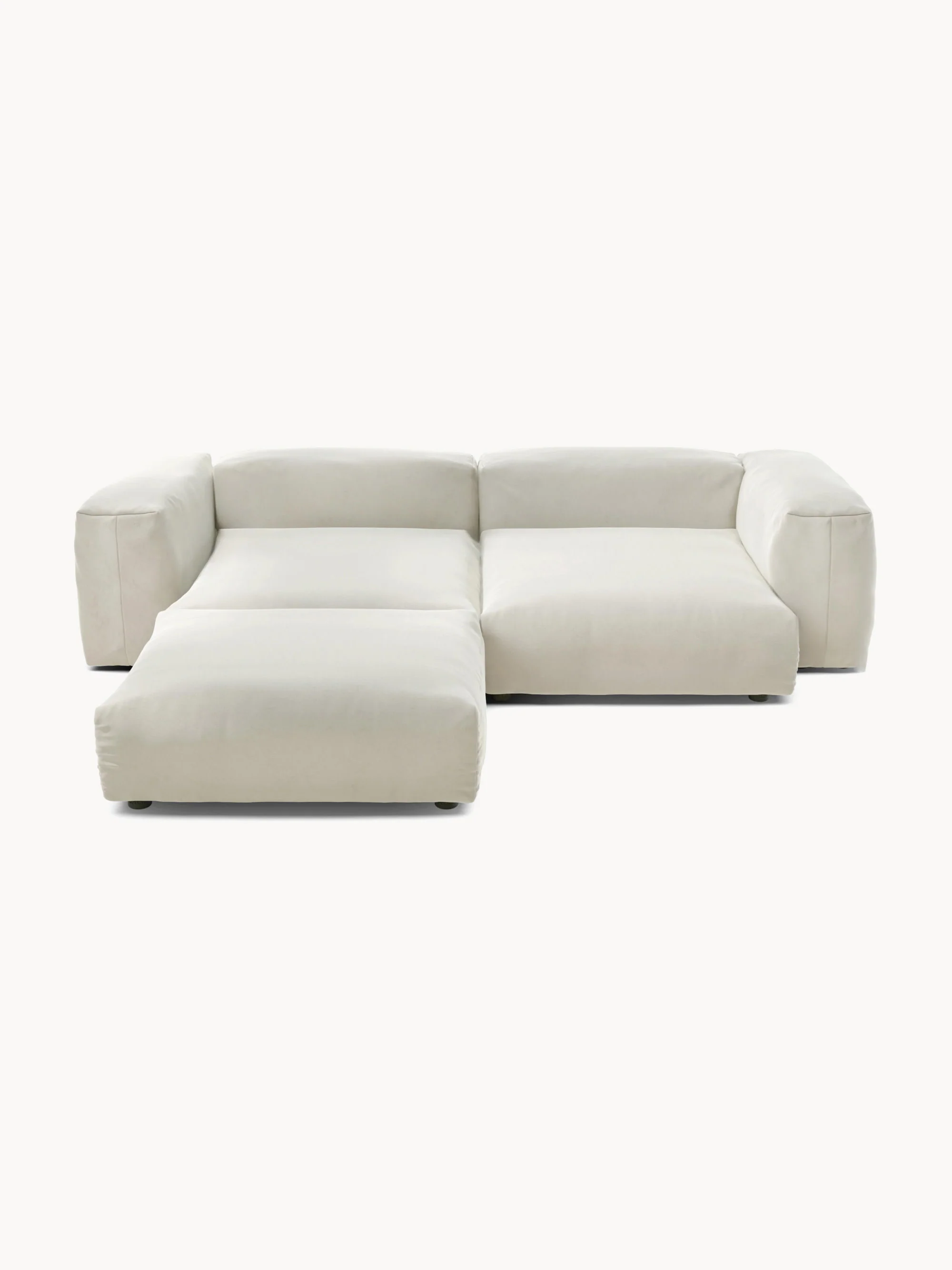 Modulaire hoekbank Vetsak (3-zits) van fluweel
