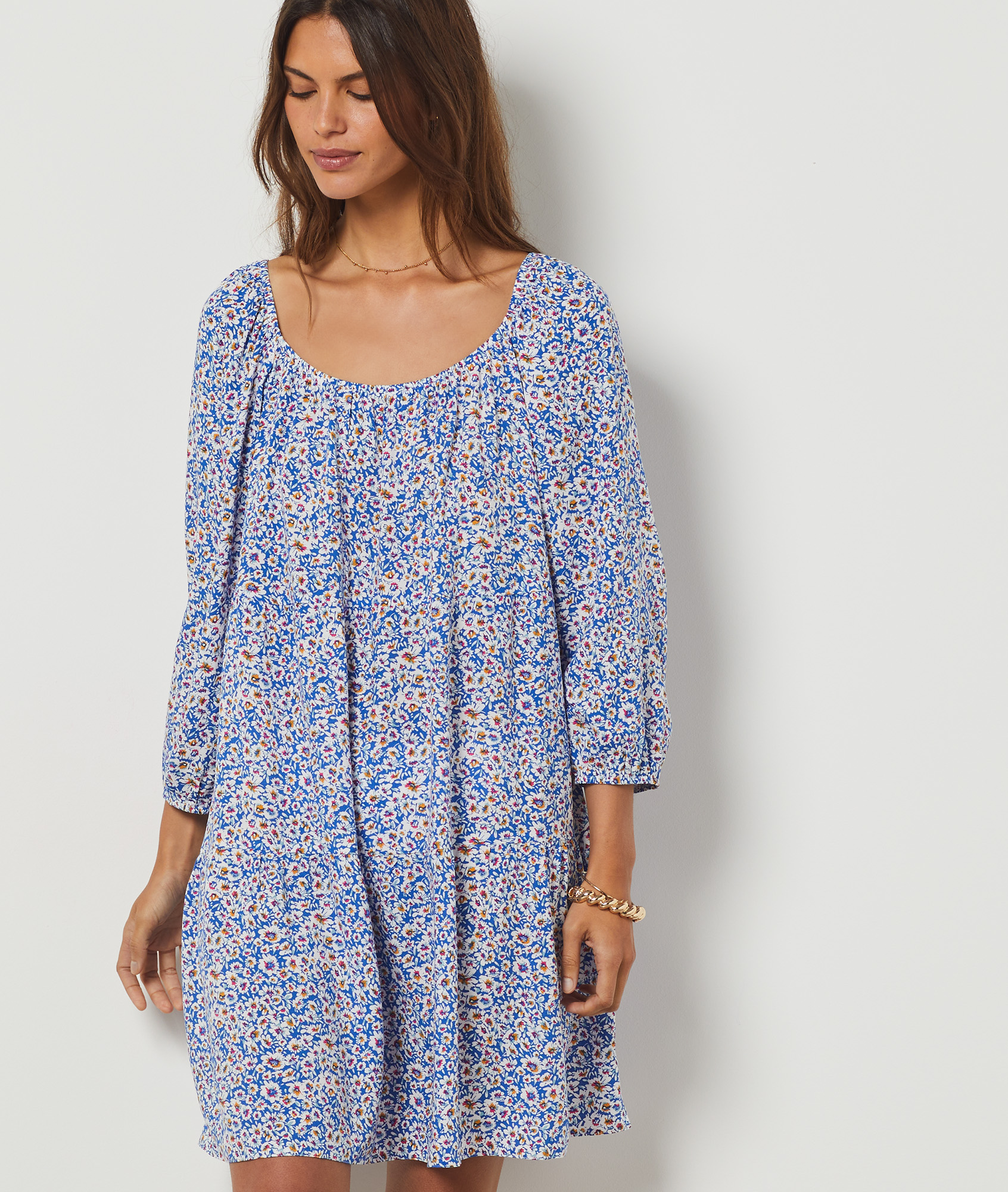 Robe fluide imprimée