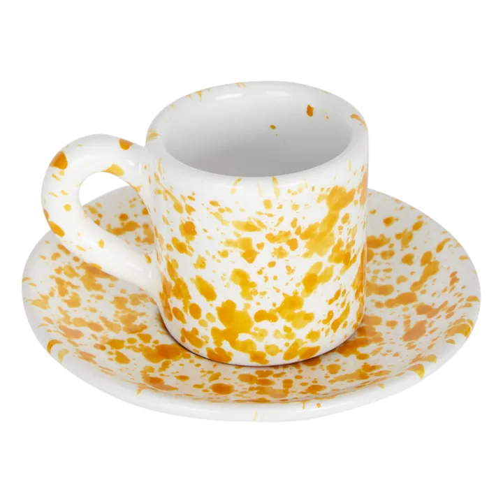 Popolo Tasse et sous-tasse Point | Jaune