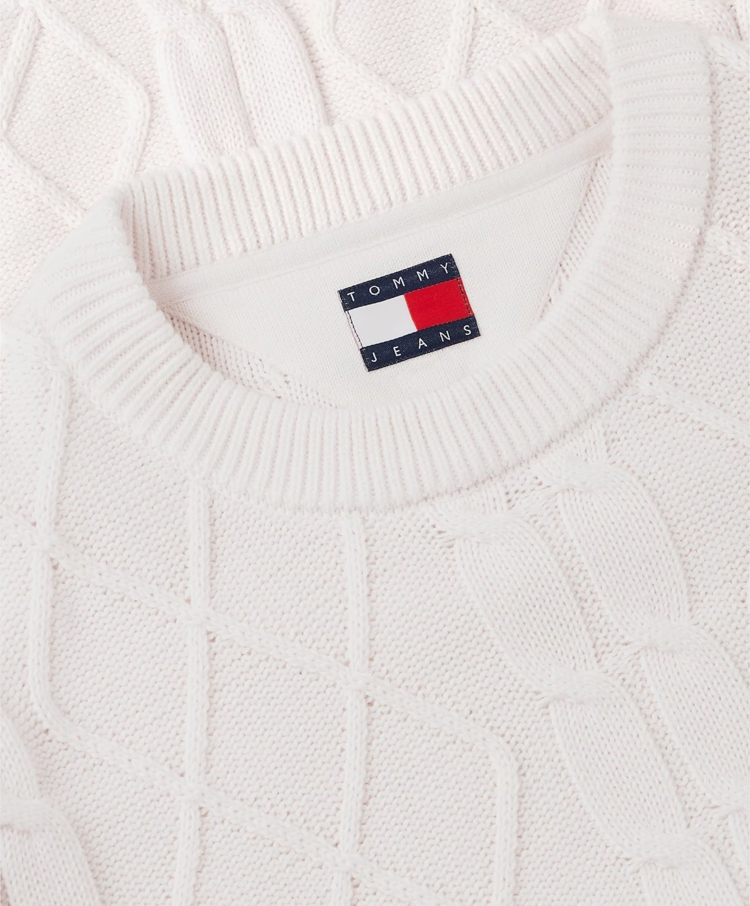 Tommy Jeans Heren trui ecru