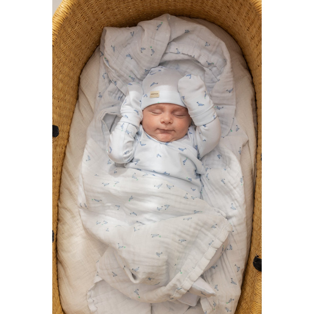 Køb MarMar New Born Modal Smooth Print Dolphin Aiko Hue
