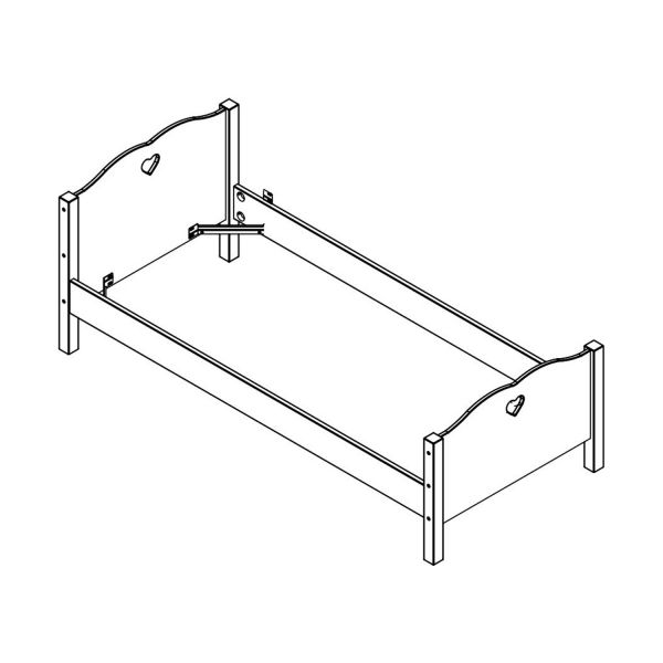Vipack Amori Bed Wit 90 x 200 cm