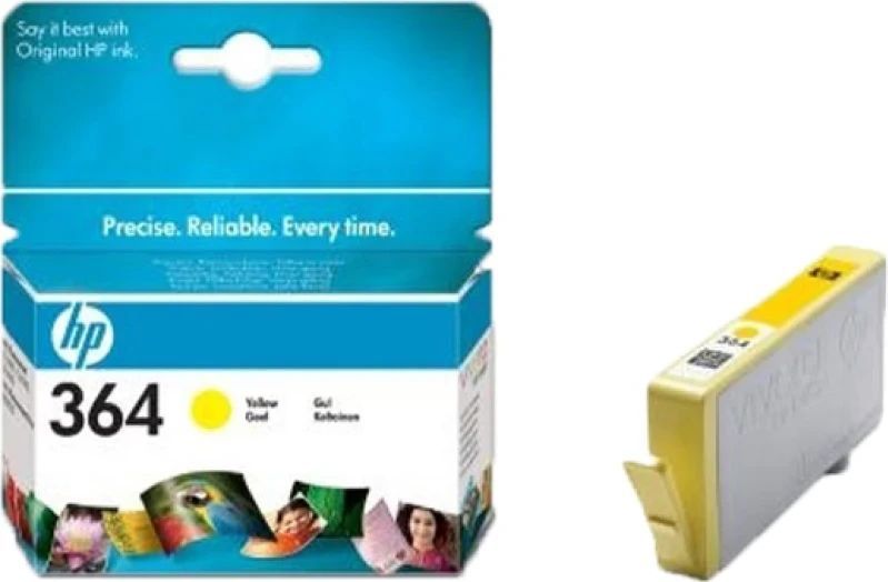 HP 364 Yellow Original Ink Cartridge inktcartridge 1 stuk(s) Origineel Normaal rendement Geel