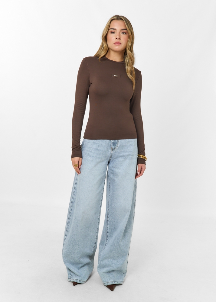Britt t-shirt choco bruin