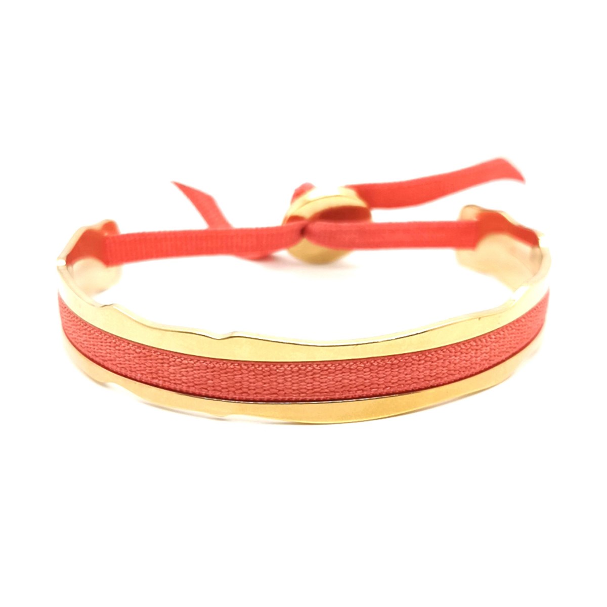 Bracelet Les Interchangeables Jonc Ruban 4mmAléatoire rose bonbon