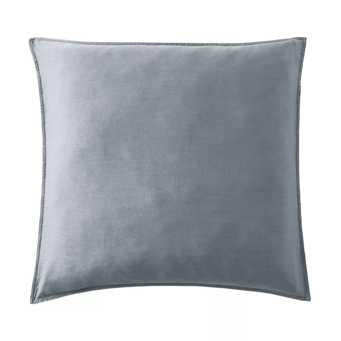 Taie d'oreiller carrée lyocell Tencel™ lavé (80 x 80 cm) Olivia Bleu stone