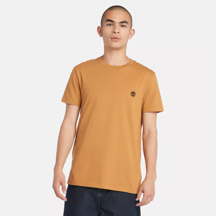 T-shirt coupe slim Dunstan River pour homme en orange