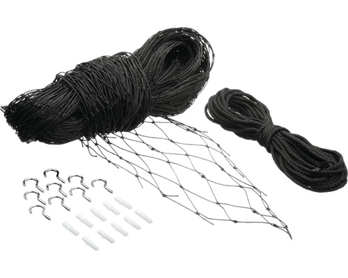 Kattenveiligheidsnet 3 x 6 m, zwart